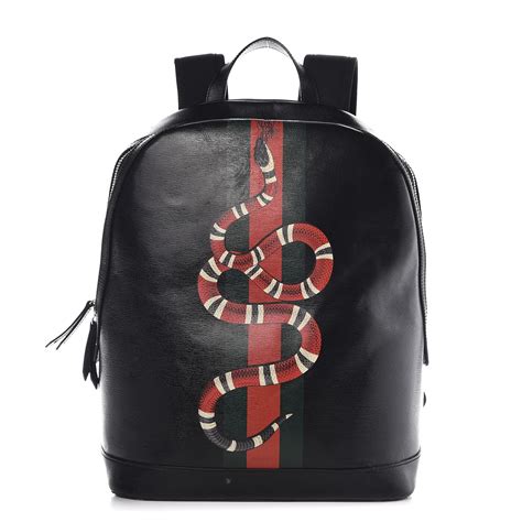 gucci snake backpack black|Gucci sling backpack.